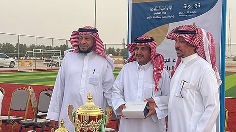 ثانوية الملك فهد تختتم بطولة رياضية وفاءً للبطل يزيد الراجحي في الأفلاج