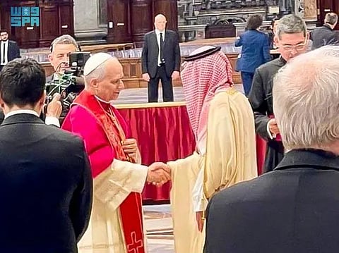 "الجبير" يرأس وفد المملكة في مراسم تنصيب بابا الفاتيكان الجديد