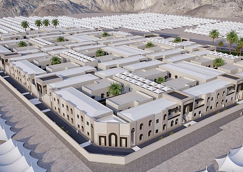 مشروع الخيام ذات الطابقين في مشعر منى