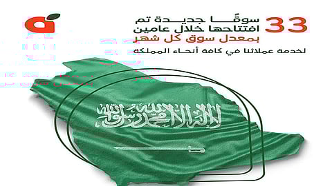 شركة بنده للتجزئة تفتتح 33 سوقًا جديدًا خلال عامين بمعدل سوق كل شهر في مختلف مناطق المملكة