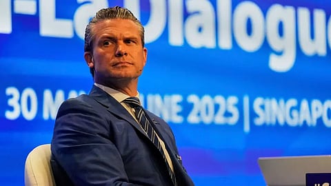 وزير الدفاع الأميركي بيت هيغسيث في المنتدى الأمني في سنغافورة اليوم السبت