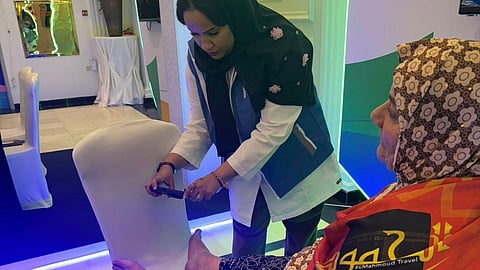 تجمع مكة الصحي ينفذ مسحًا ميدانيًا للحجاج المصابين بمرض السكري بالأشعة تحت الحمراء