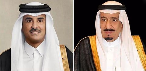 قيادة دولة قطر تهنئ خادم الحرمين الشريفين بنجاح موسم الحج لهذا العام 1446هـ