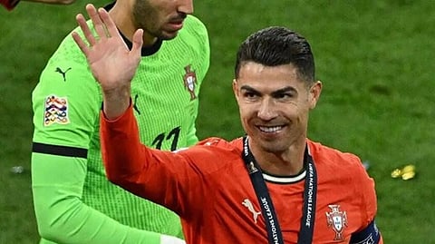 كريستيانو رونالدو قائد منتخب البرتغال ونادي النصر السعودي 