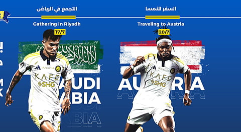 معسكران في البرتغال والنمسا.. النصر يعلن عن برنامجه الإعدادي للموسم الرياضي الكروي الجديد