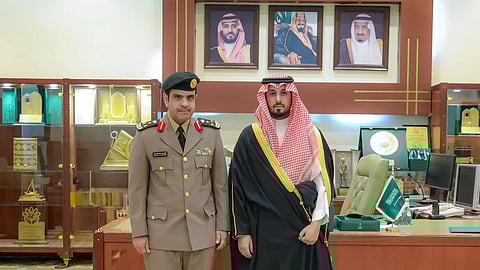 محافظ الخرج يقلّد مدير شرطة المحافظة رتبته الجديدة