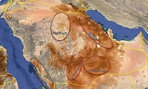 المركز الإقليمي للعواصف يكشف أبرز مناطق تكوّن الغبار في المملكة بالتزامن مع اليوم العالمي لمكافحة العواصف الرملية