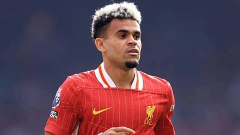 لويس دياز لاعب ليفربول الإنجليزي