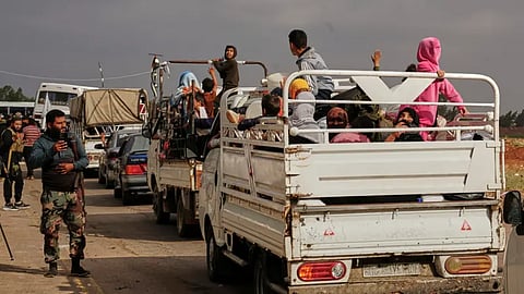 من النزوح من السويداء إلى درعا يوم الاثنين 