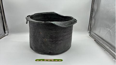 العثور على قِدر برونزي أثري عمره 1400 عام بتركيا