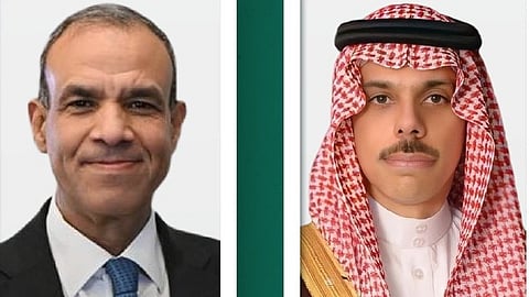 الأمير فيصل بن فرحان وبدر عبدالعاطي