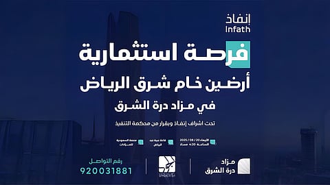 أراضٍ خام تجارية سكنية في الرياض بمزاد درة الشرق 