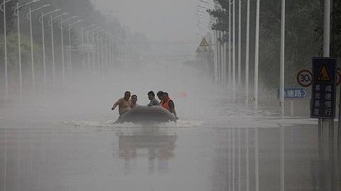 مصرع 8 أشخاص بسبب السيول في شمال الصين