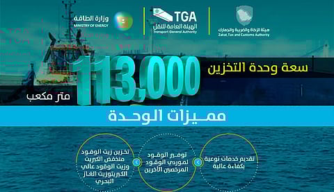 إطلاق أول وحدة تخزين عائمة لتزويد السفن بالوقود بميناء جدة الإسلامي بسعة 113,000 مترٍ مكعبٍ