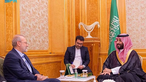 ولي العهد يستقبل الأمين العام لمجلس الأمن القومي الإيراني