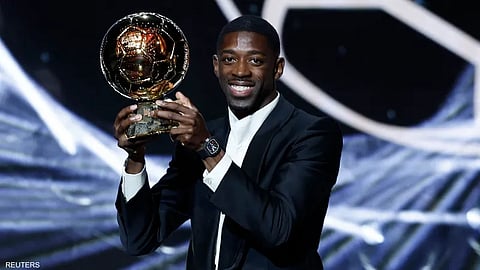 عثمان ديمبلي توج بجائزة الكرة الذهبية