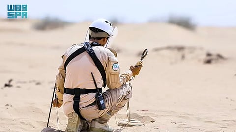 "مسام" ينزع 1.280 لغمًا في اليمن خلال أسبوع.. والإجمالي يتجاوز 516 ألفًا