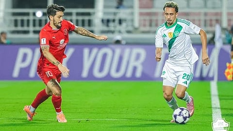 جانب من لقاء الأهلي والدحيل القطري