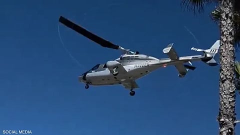  فيديو يوثق لحظة سقوط مروحية قرب شاطئ في كاليفورنيا وإصابة 5 أشخاص