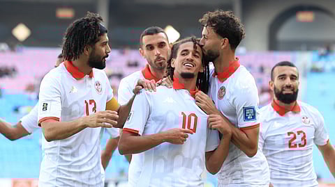 فرحة لاعبي المنتخب التونسي بالتأهل إلى كأس العالم 2026 
