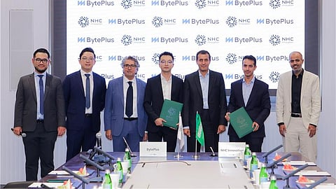 جانب من مراسم توقيع مذكرة التفاهم بين NHC Innovation و BytePlus