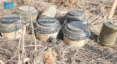 مشروع مركز الملك سلمان للإغاثة "مسام" ينزع (1.044) لغمًا من الأراضي اليمنية خلال أسبوع