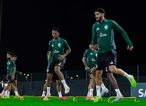 بمشاركة " الجهني".. الأخضر يختتم استعداده لمواجهة الجزائر الودية