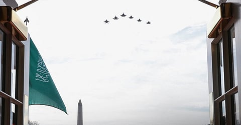 تحليق طائرات حربية فوق البيت الأبيض ترحيبًا بقدوم ولي العهد الأمير محمد بن سلمان