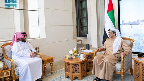 تركي آل الشيخ يلتقي الشيخ منصور بن زايد في أبوظبي ويبحثان تعزيز التعاون في الترفيه والرياضة