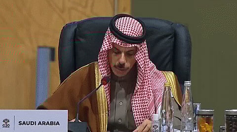 نيابةً عن ولي العهد.. وزير الخارجية يترأس وفد المملكة في افتتاح قمة دول مجموعة العشرين