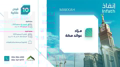 فنادق و فرص تجارية وسكنية وزراعية بقلب مكة المكرمة وبالقرب من المسجد الحرام