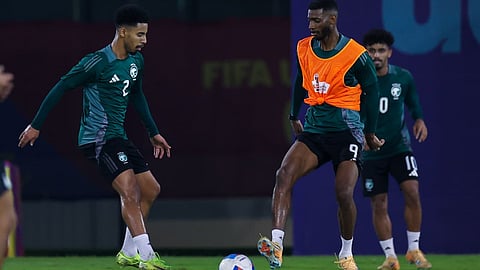 جانب من تدريبات لاعبي المنتخب السعودي تحت 23 عامًا لكرة القدم