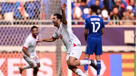 جانب من لقاء المتخب الأردني ونظيره الكويتي