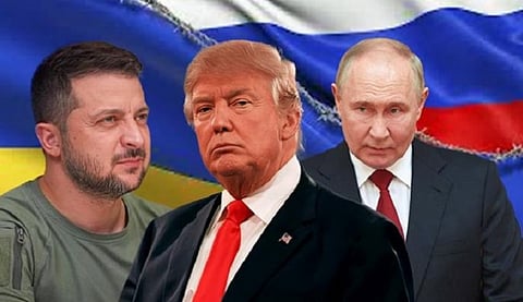 ترامب وبوتين وزيلينسكي