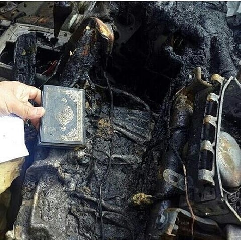 احتراق سيارة أحد رجال هيئة الأمر بالمعروف في سكاكا