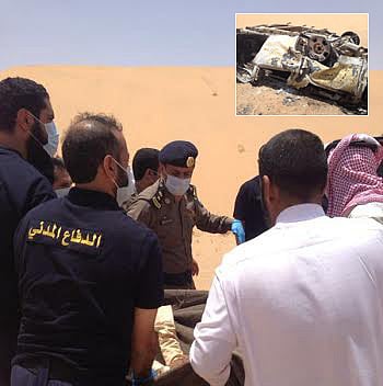  مصرع شخصين وإصابة 11 مجهولاً بحادث في "جرير تثليث"