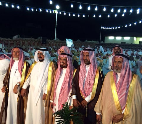 قبيلة "أساعدة عتيبة" تحتفل  بـ 4 من مشايخها 