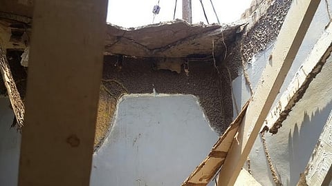  مواطن بلا مأوى بعد انهيار منزله بأبو عريش بفعل الأمطار