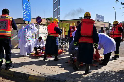 الهلال الأحمر بالمجمعة ينفذ تجربة افتراضية لمواجهة السيول