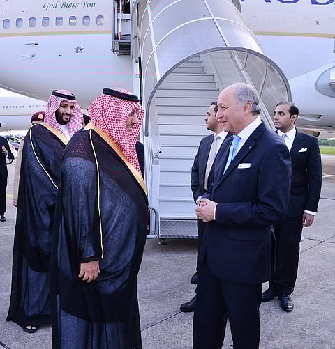 سمو ولي العهد وصل فرنسا في طريقه إلى الولايات المتحدة