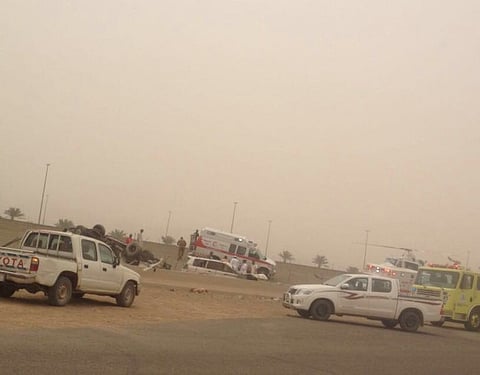 من جديد.. الغبار يضرب المدينة ويتسبب في عدة حوادث