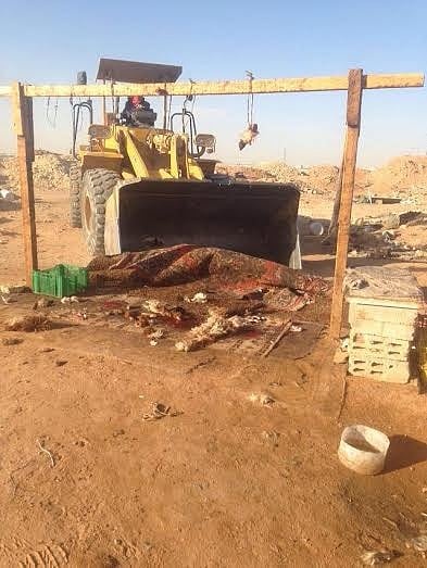 إزالة 14 موقعاً للمسالخ العشوائية بـ "روضة الرياض"