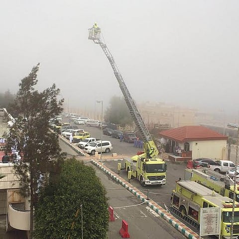 "مستشفى النماص" ينفذ فرضية إخلاء بـ"قسم الرجال"