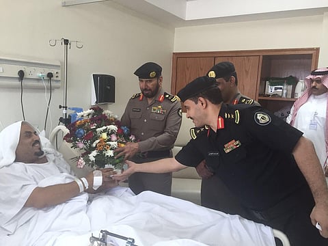 "الصولي" ينقل تحيات وسلام ولي العهد لرجل الأمن "مصاب حادث الدهس"