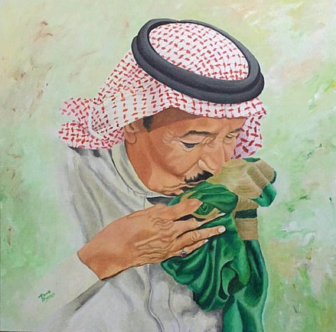 لوحات "فنانة سعودية" تخطف الأضواء بملتقى فني بباريس