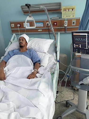 رجل أمن يرقد بالعناية المركزة في مستشفى بريدة