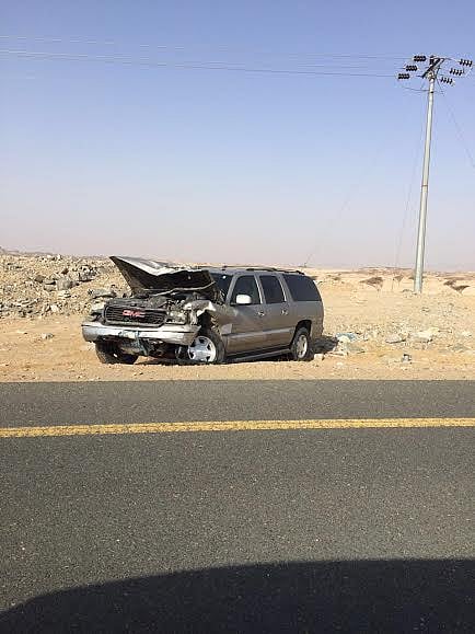 الليث .. وقف المارة لإنقاذ طالب أُصيب في حادث فوقع آخر بجوارهم لـ 7 معلمات