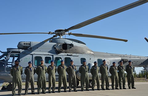 وصول طائرات (الكوغر) المشاركة بتمرين النور 2016 بقاعدة كونيا بتركيا