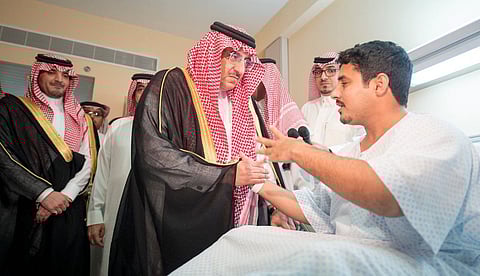 ولي العهد لمصابي تفجير جده : أمن الوطن بخير وهو في أعلى درجاته