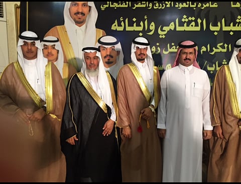 "القثامي" يحتفل بزفاف أبنائه بالطائف